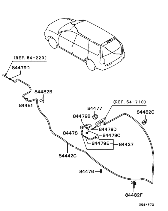Rear window wiper & washer