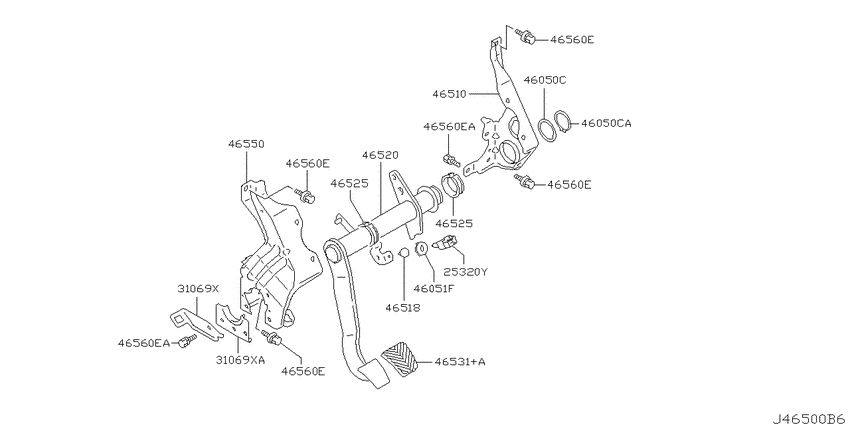 Brake & clutch pedal