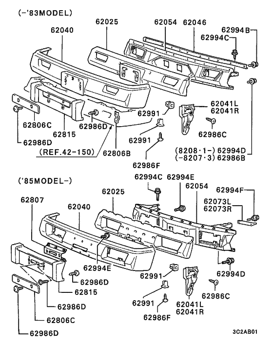 Front bumper & support