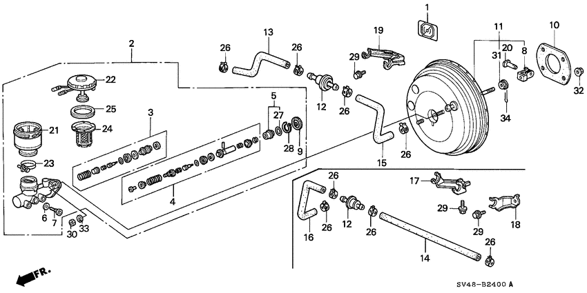 Brake master cylinder/ master power