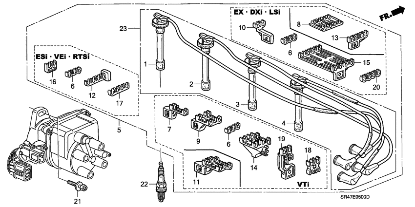 High tension cord/ spark plug