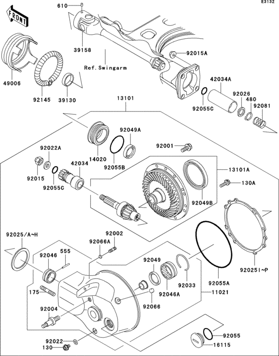 Drive shaft/final gear(1/2)