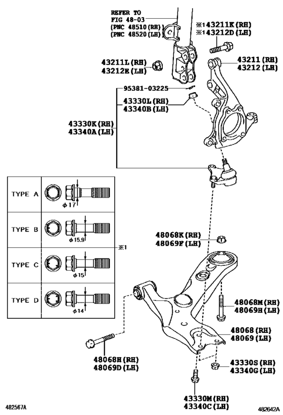 Front Axle Arm & Steering Knuckle