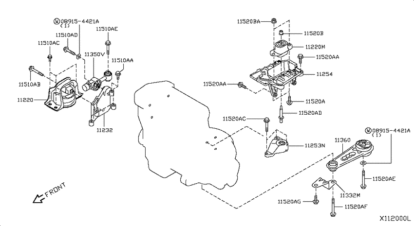 Engine & transmission   mounting