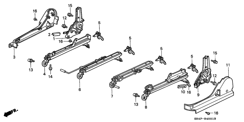 Front seat components