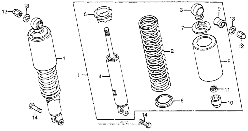 Rear shock absorber