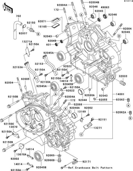Crankcase(1/2)(vn1500-e5/e6)