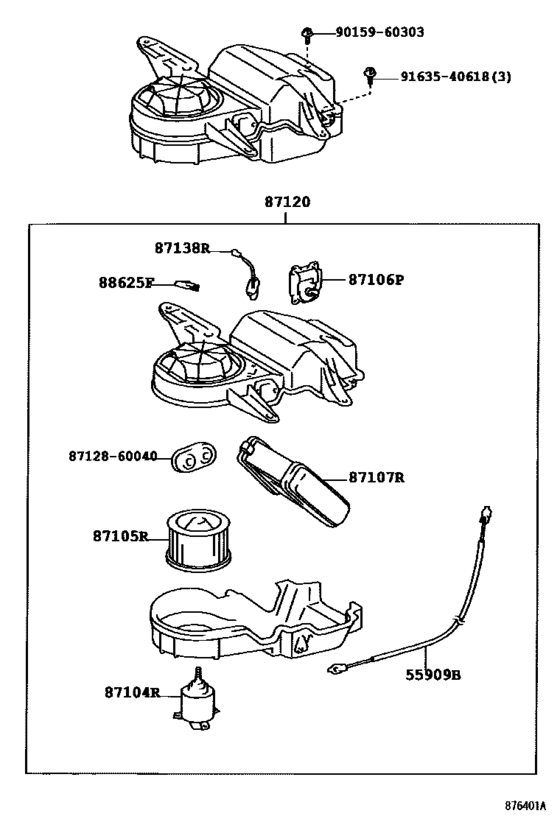 Heating & Air Conditioning - Heater Unit & Blower