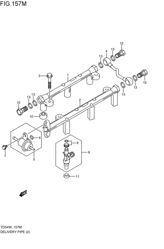 delivery pipe / fuel injector