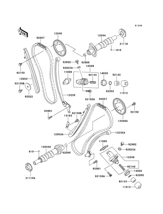 Camshaft/tensioner