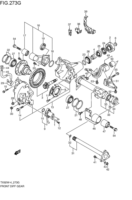 フロントデファレンシャルギヤ