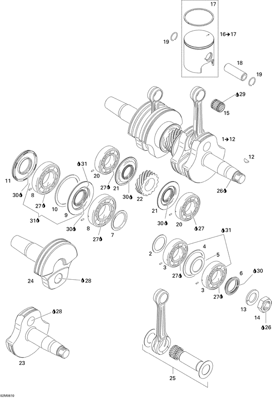 01- crankshaft and pistons