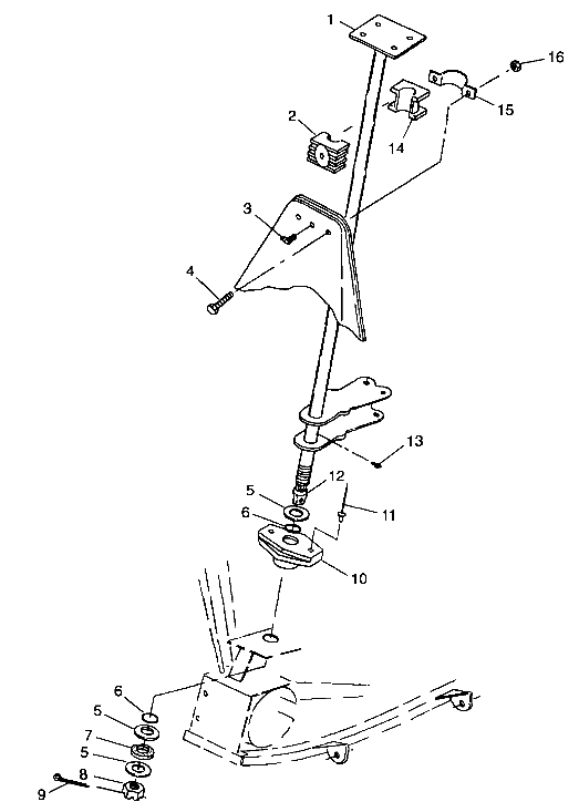 Steering post