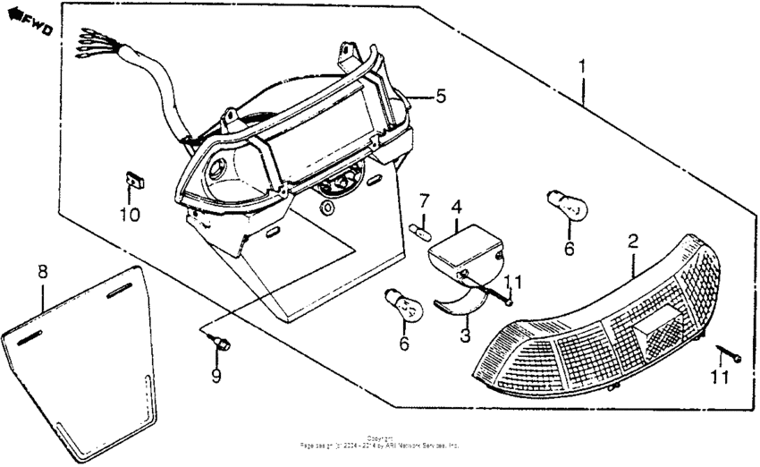 Rear combination light