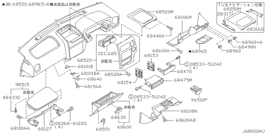 Instrument panel, pad & cluster lid