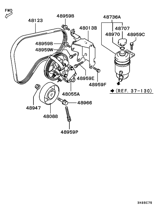Power steering oil pump