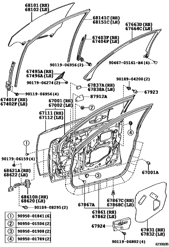 Front Door Panel & Glass