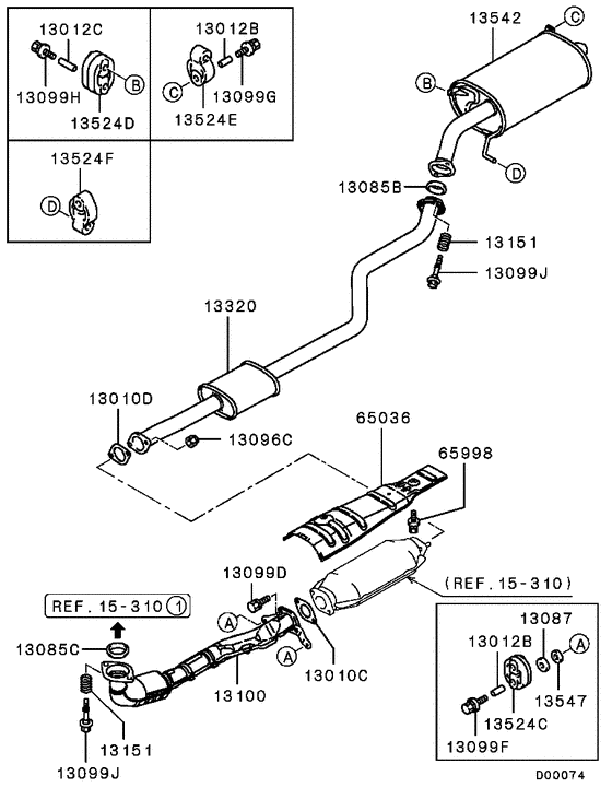 Exhaust pipe & muffler