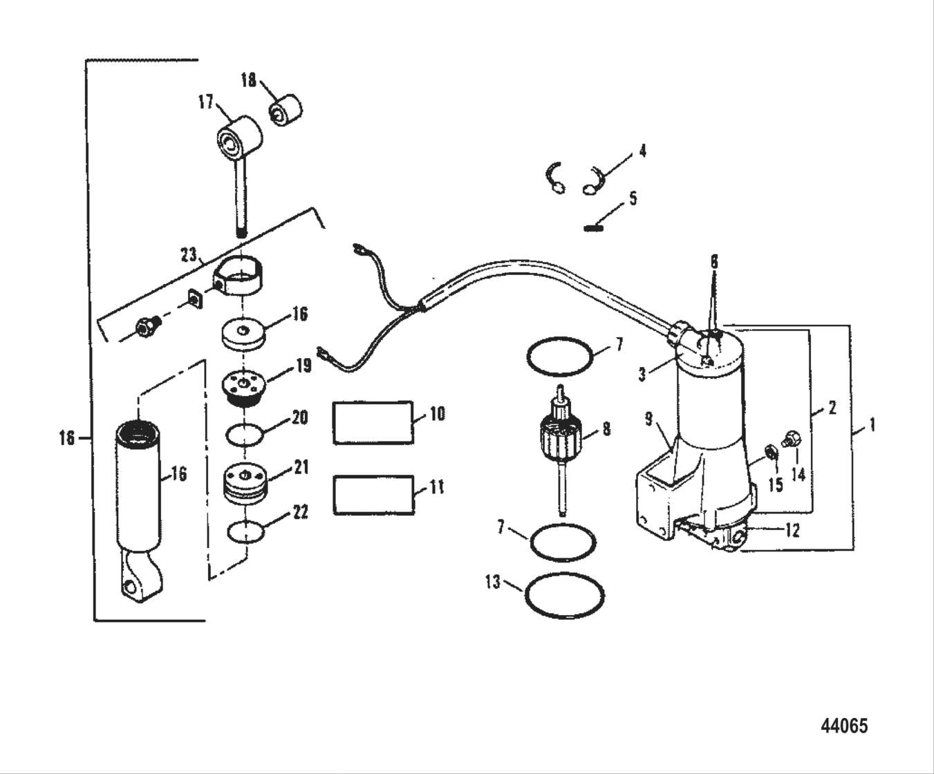 Tilt Cylinder / Motor / Pump (Design I)