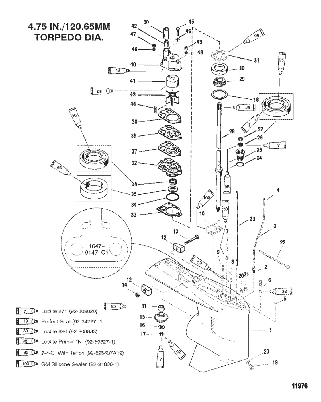 Gear Housing (Driveshaft-Counter-S/n-0G437999 & Below)