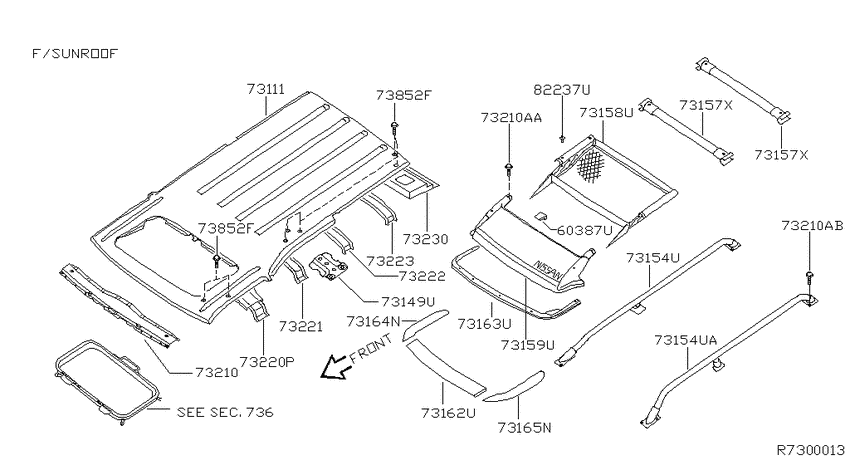 Roof panel & fitting