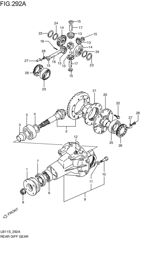 リヤデファレンシャルギヤ