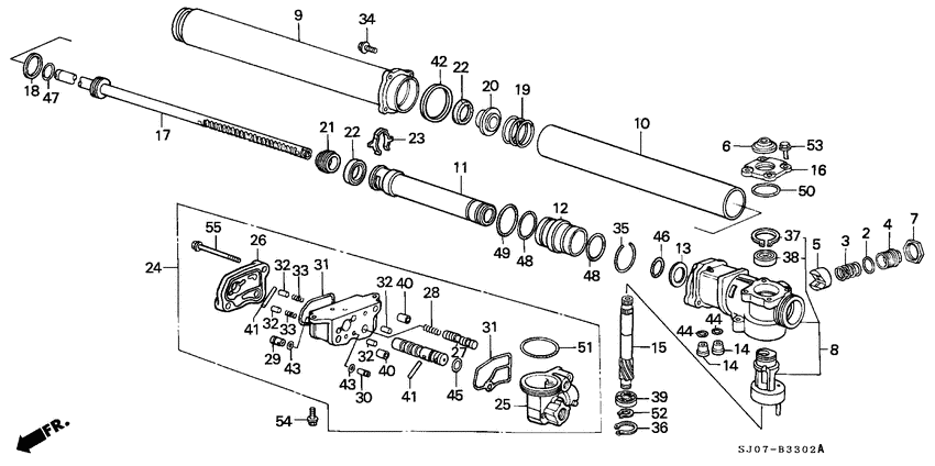 P.s. gear box components
