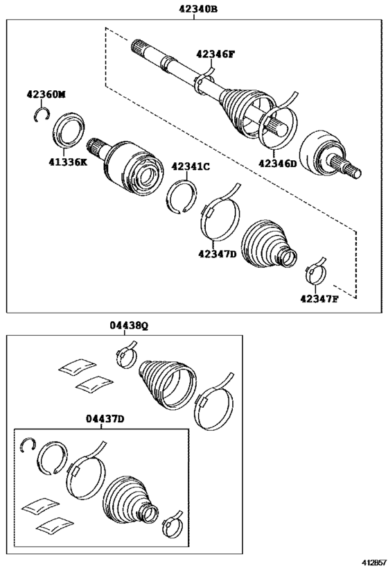 Rear Axle Shaft & Hub