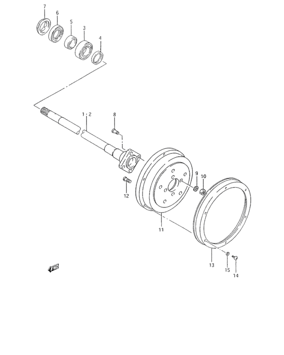 Rear axle