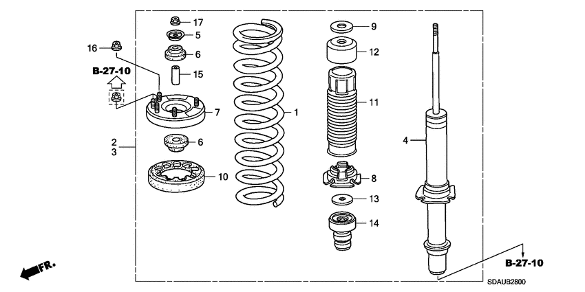 Front shock absorber