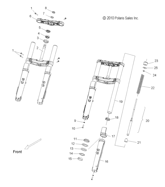 Suspension, front forks and clamps