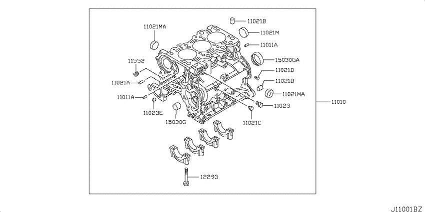 Cylinder block & oil pan