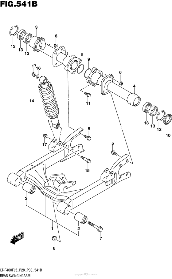 Rear Swingingarm (Lt-F400Fl5 P33)