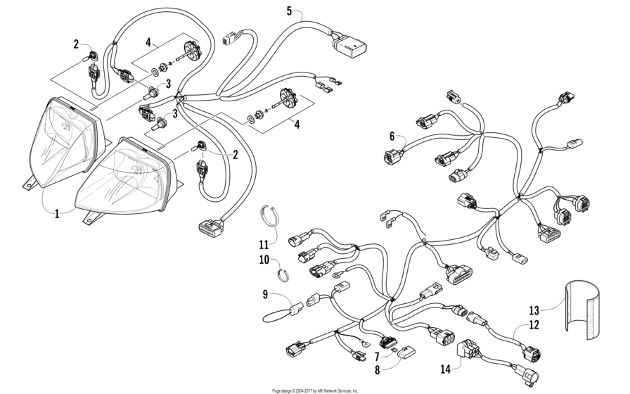 Headlight And Wiring Assemblies