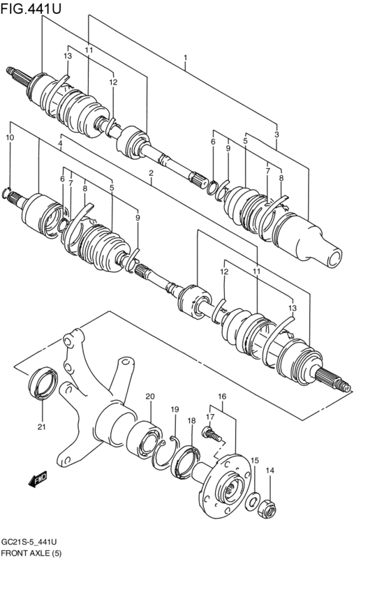 front axle