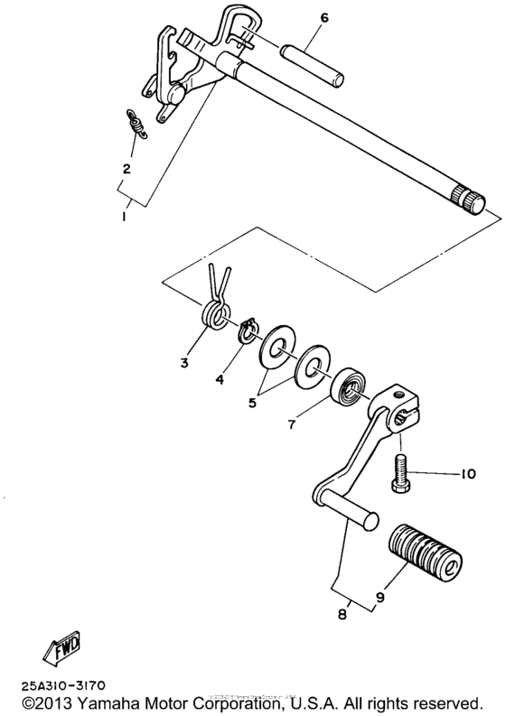 Shift shaft