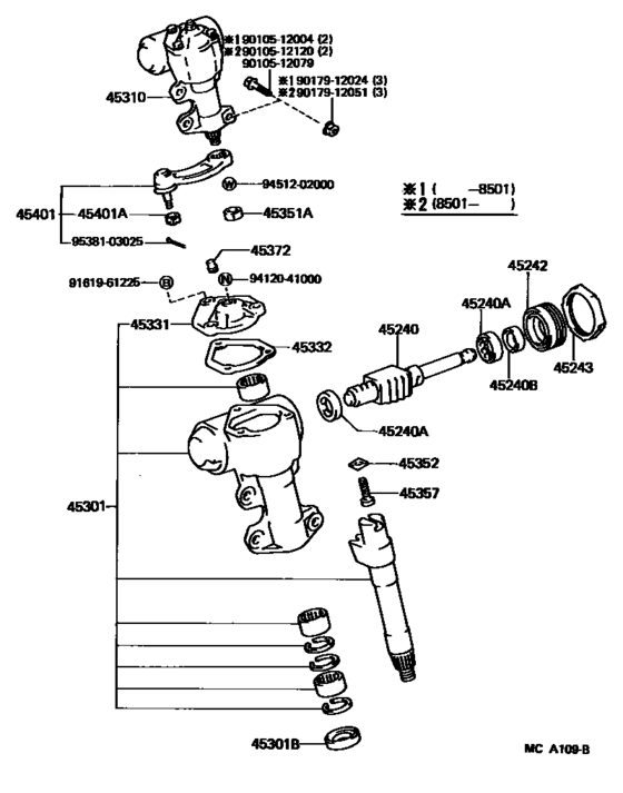 Front Steering Gear & Link