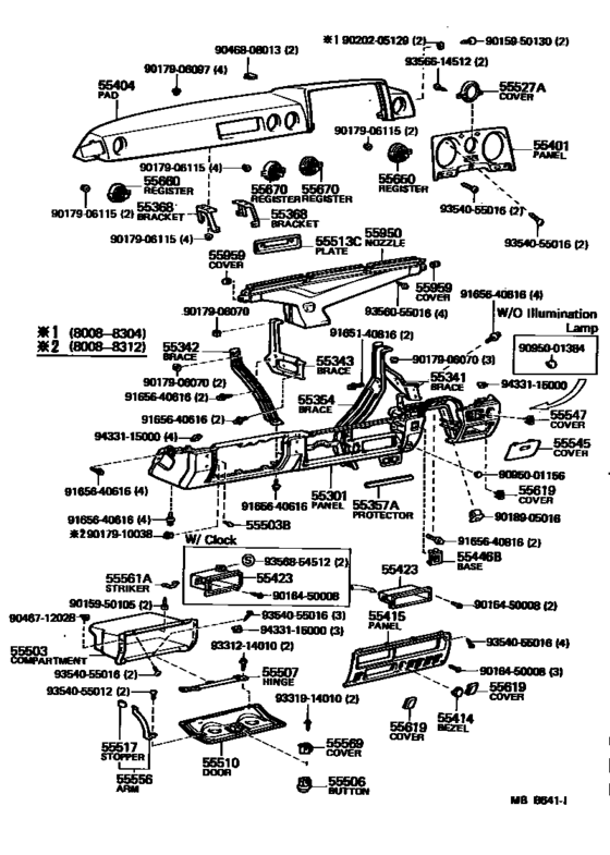 Instrument Panel & Glove Compartment