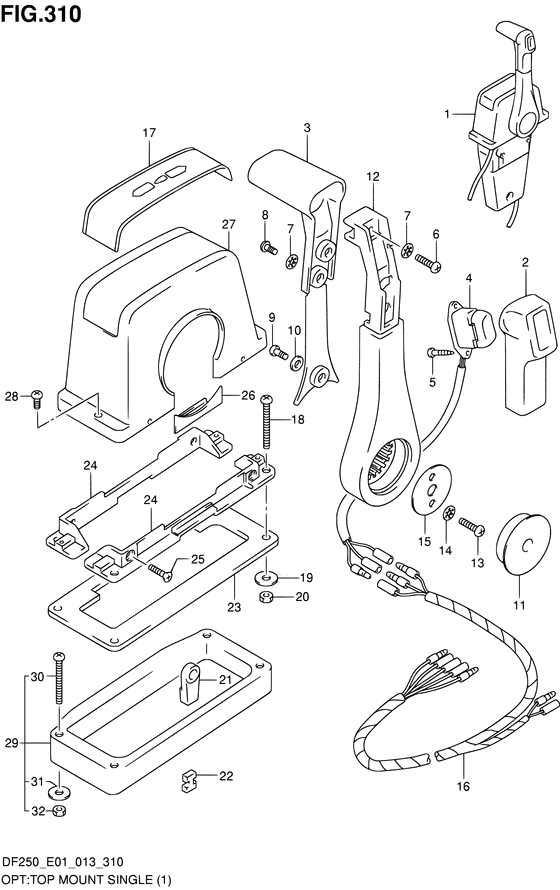 Opt:top mount single