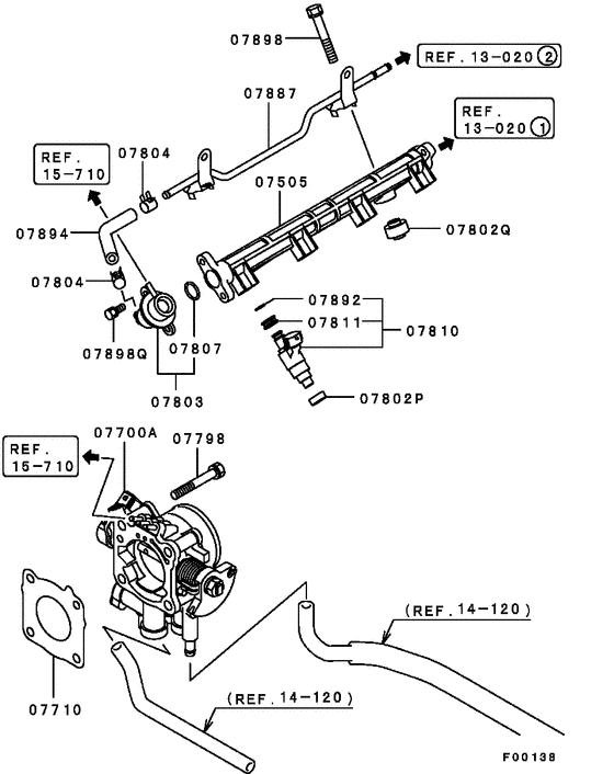 Injector & throttle body