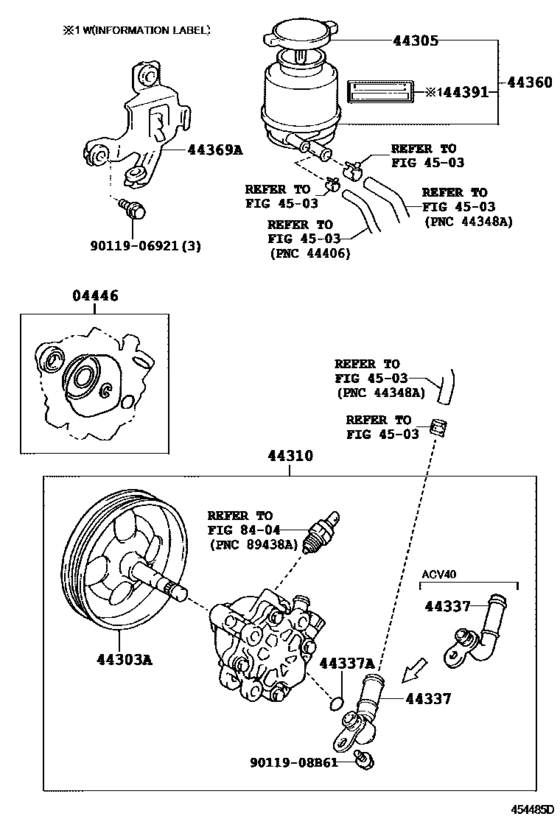 Vane Pump & Reservoir (Power Steering)