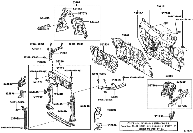 Front Fender Apron & Dash Panel