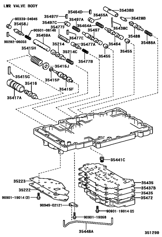 Valve Body & Oil Strainer (Atm)