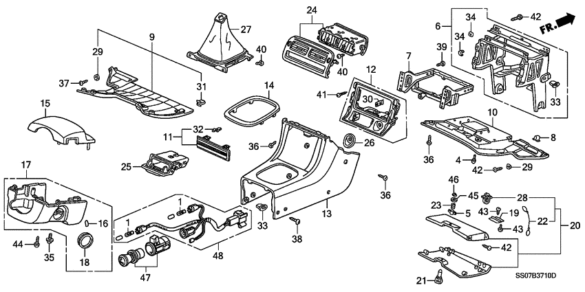 Instrument panel garnish