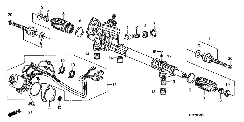P.s. gear box components