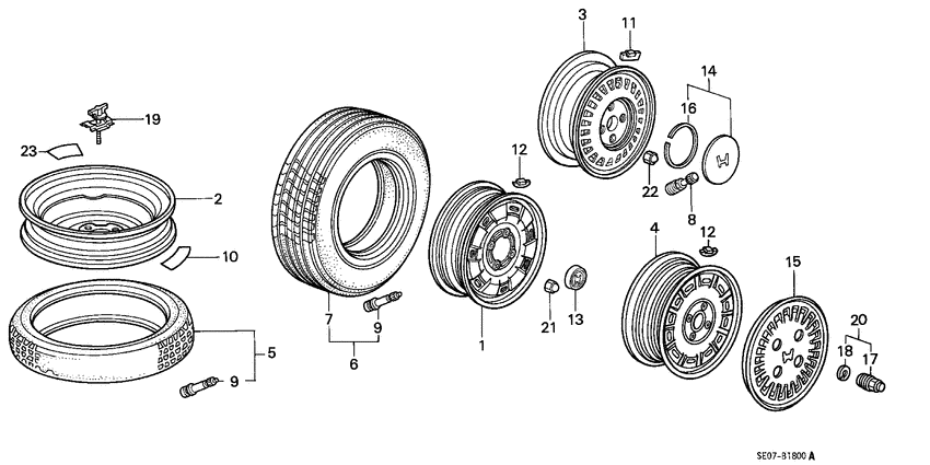 Tire/wheel disk
