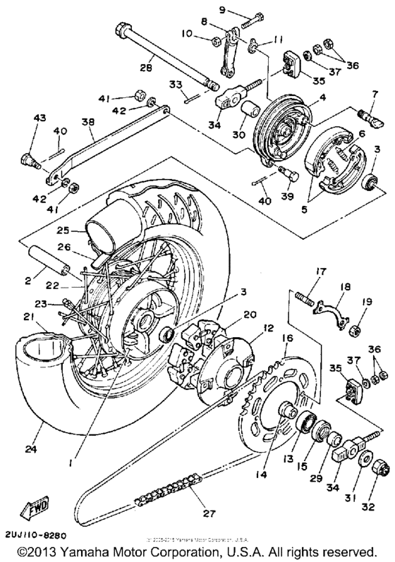 Rear wheel