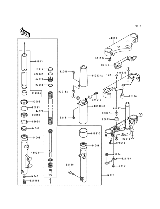 Front fork(1/2)