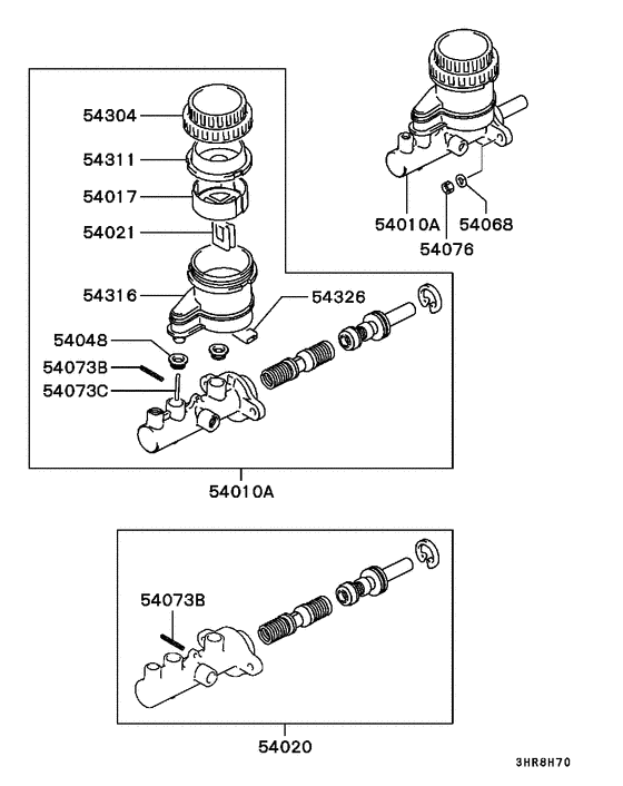 Brake master cylinder