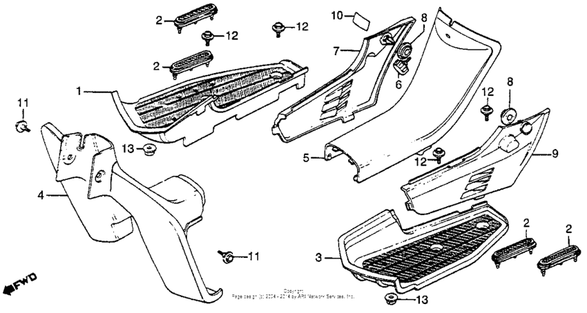 Leg shield + frame cover